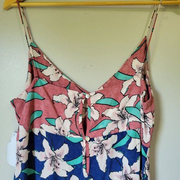 NWT O'NEILL FLORAL V NECK TANK MAXI DRESS SIZE M - Picture 4 of 15